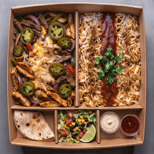 Mixed Shawarma Mexican Box (for 1) 