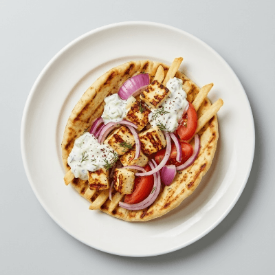 Halloumi Cheese Gyros Meal 