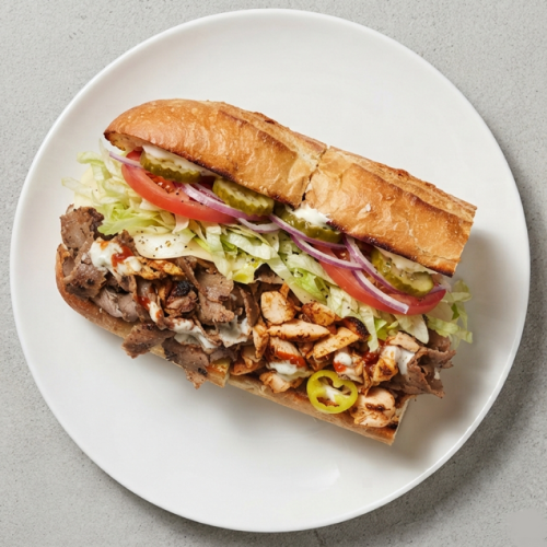 Mixed Shawarma Hoagie 