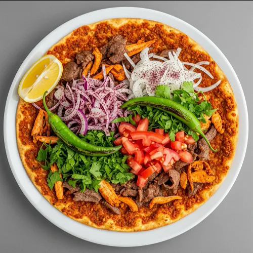 Mixed Shawarma Lahmajun Meal 