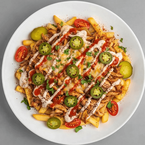 Loaded Mexican Style Chicken Shawarma Chips 