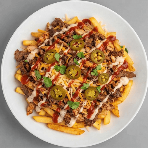 Loaded Mexican Style Mixed Shawarma Chips 